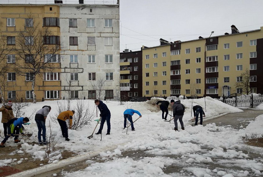 Жители Ноглик приняли участие во всероссийском экологическом субботнике