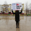В Охе прошли одиночные пикеты в поддержку Сергея Гусева 0