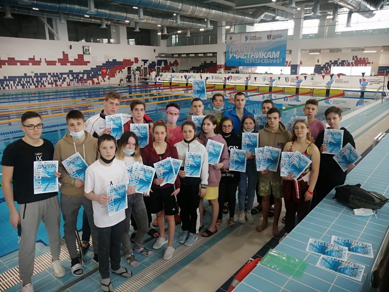 35 медалей завоевали охинские спортсмены на областном Первенстве по плаванию