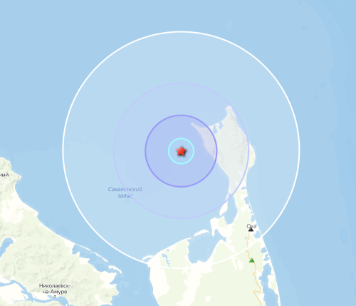 На севере Сахалина произошло землетрясение