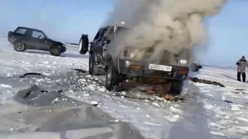 Рыбалка в Некрасовке закончилась возгоранием автомобиля