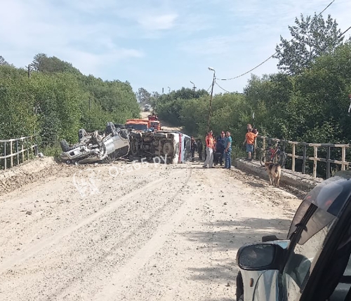 В районе Эхаби произошло ДТП с двумя пострадавшими