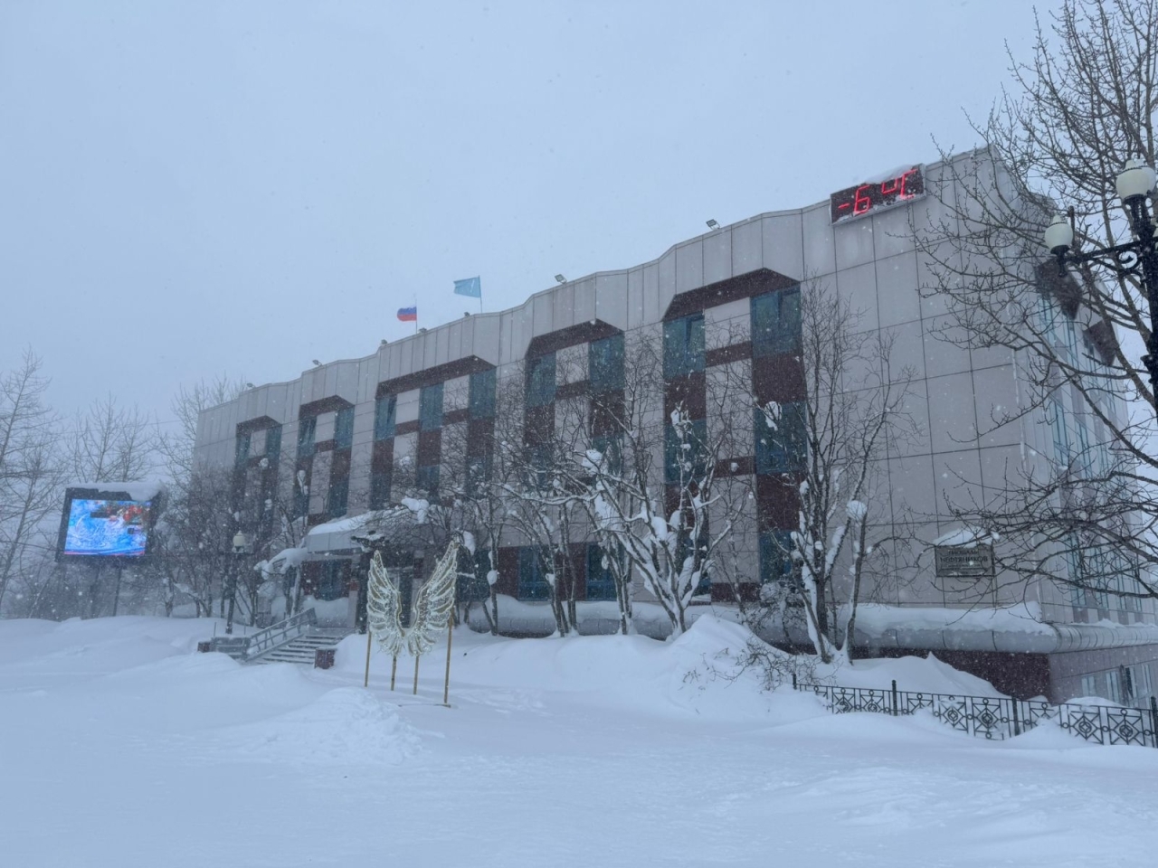 Сильный снег и метель накроют Охинский район 2 декабря