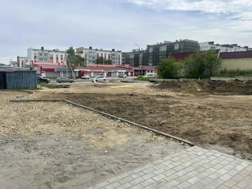 Первый этап строительства Аллеи Славы в Охе завершат к концу сентября