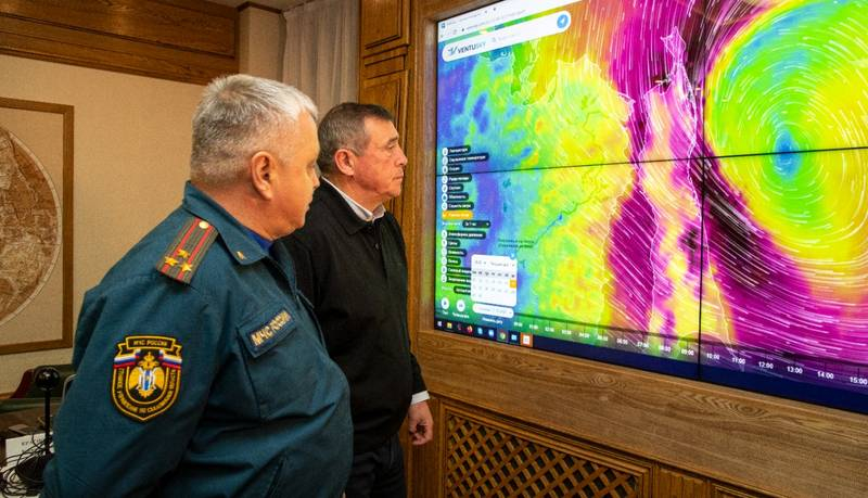 Лимаренко: Ликвидация последствий циклона на севере Сахалина будет вестись всю ночь