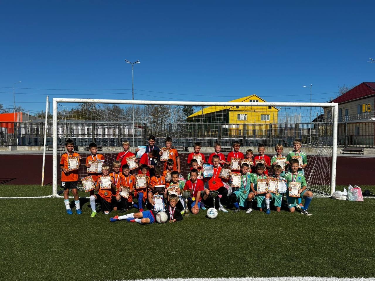 В Охе прошло Открытое первенство спортивной школы по футболу