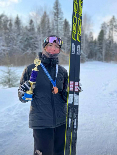 Охинская лыжница стала бронзовым призером Первенства России