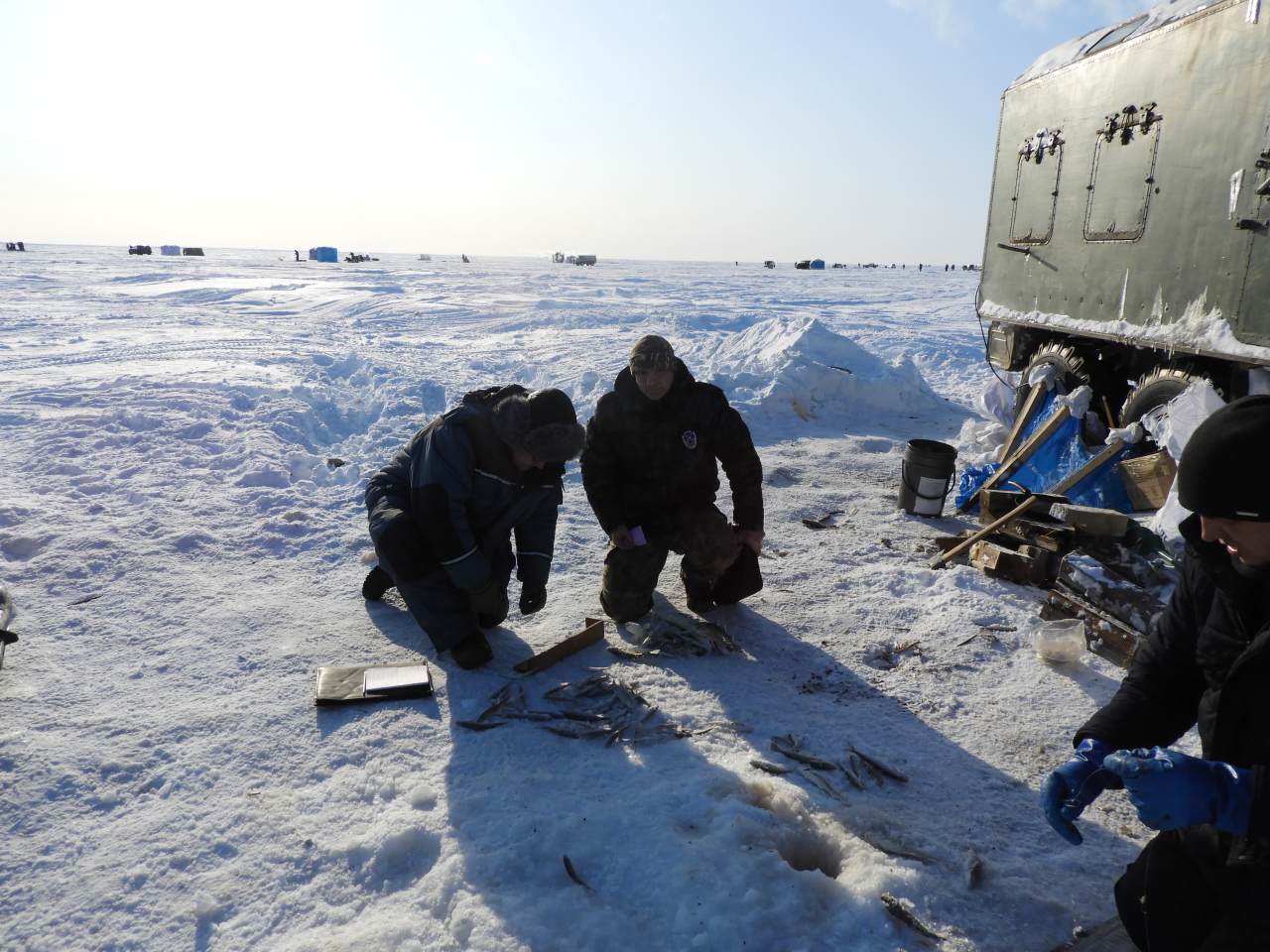 Рейдовые мероприятия прошли в Охинском районе в местах зимней рыбалки