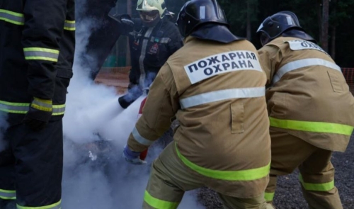 На дороге Оха – Москальво горел автомобиль